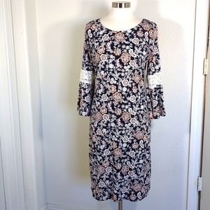 Boho soft floral dress Glamour like New! 12/14  EUC